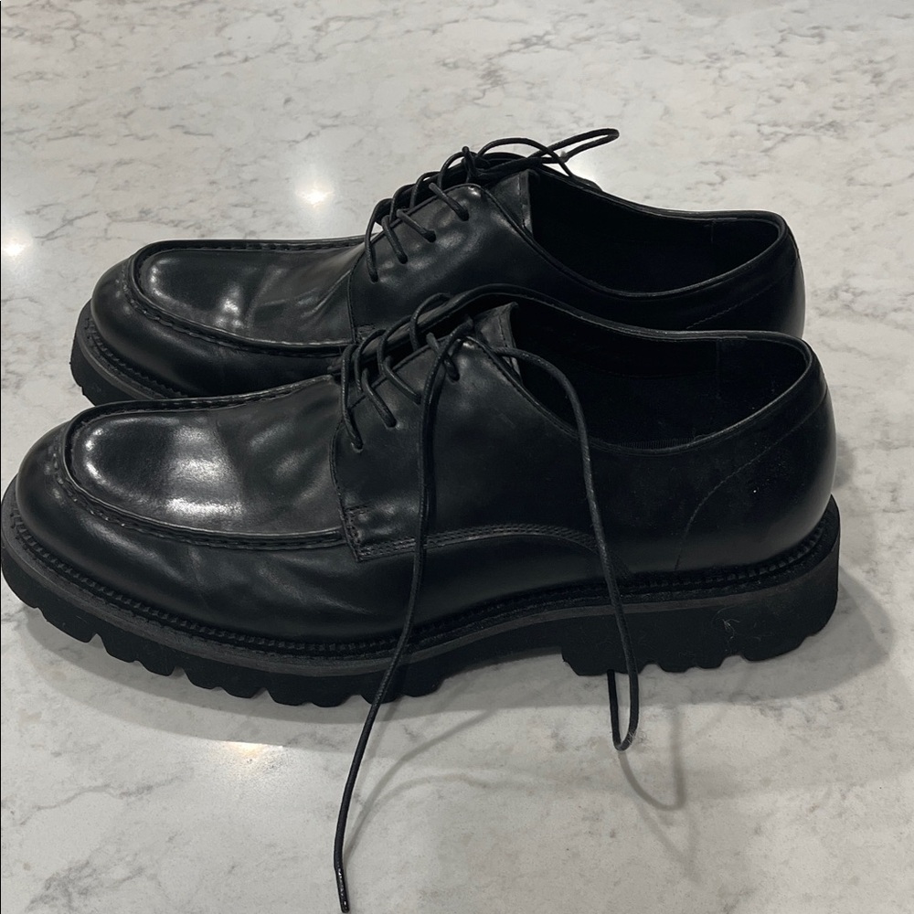 Steve Madden Glossy Black Men's Oxfords